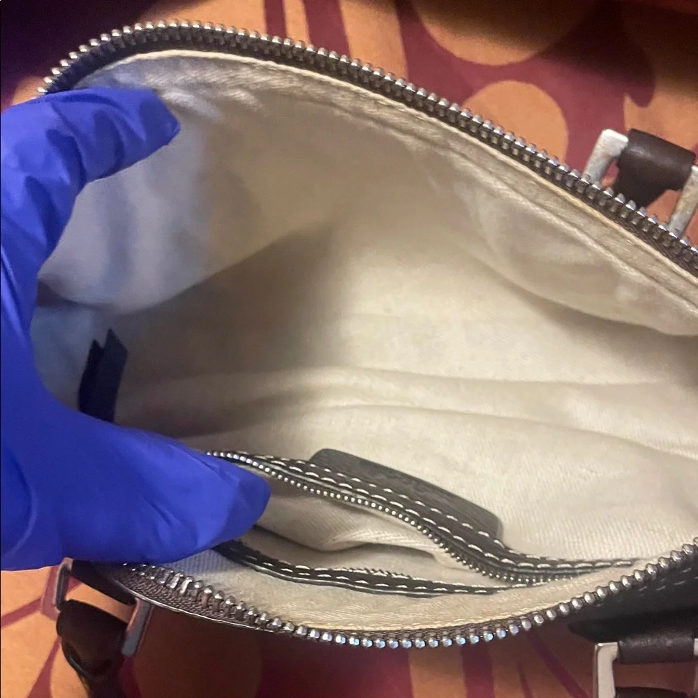 Classic Brown Leather Satchel Handbag